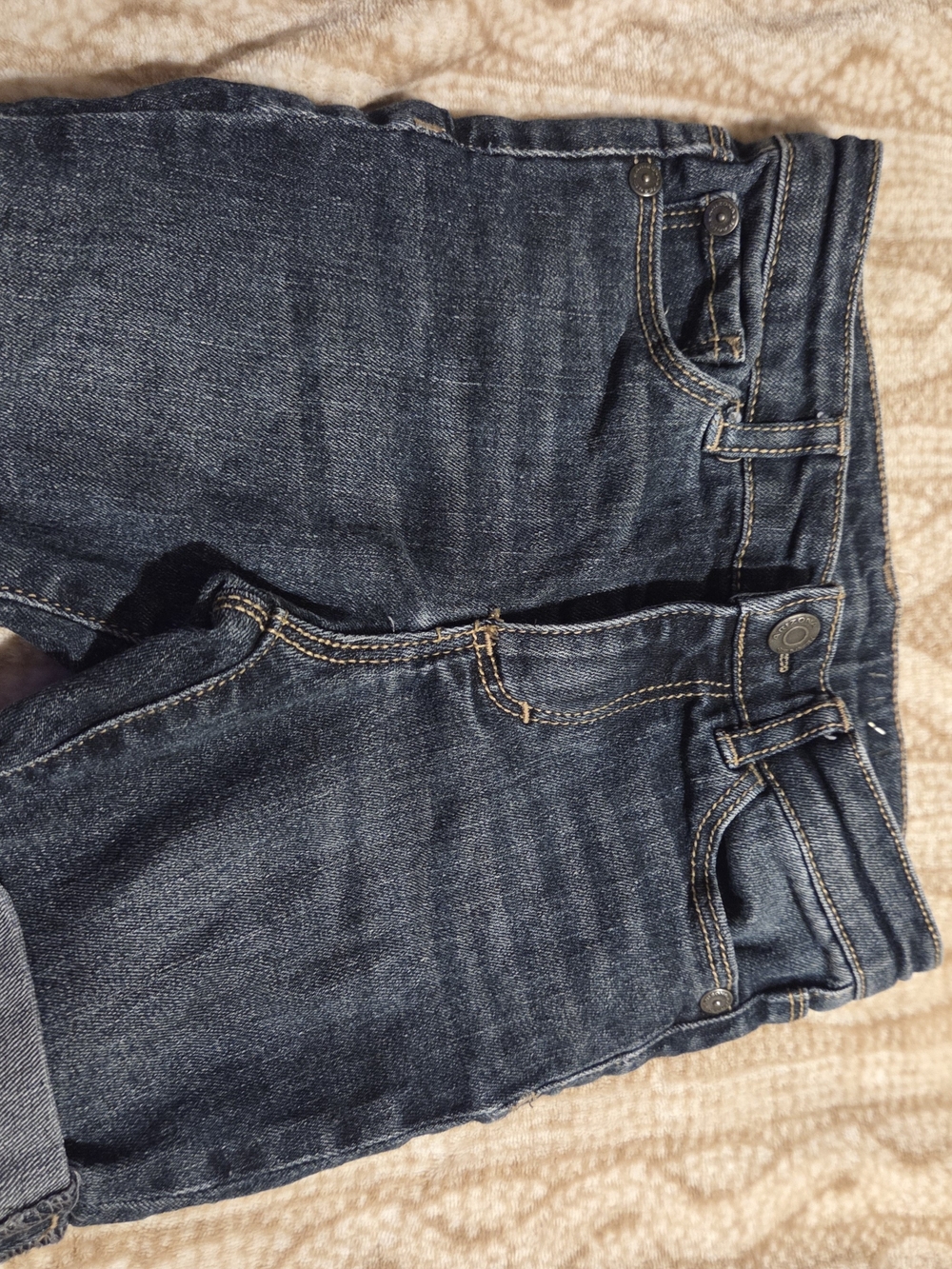 Arizona Jean Company Straight Leg Dark Blue Jean Shorts